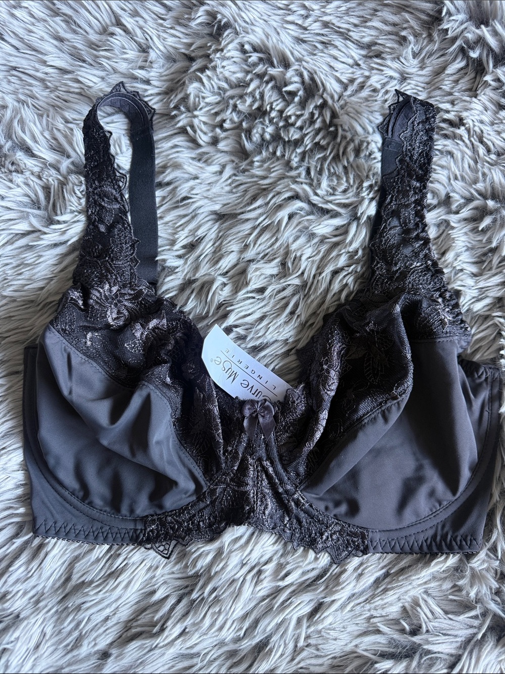Wacoal Gray Lace Underwire Bra